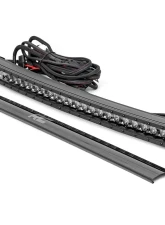 Rough Country 30 Inch Black Series LED Light Bar Curved Single Row Cool White DRL                                     - 72730BLDRL - Image 6
