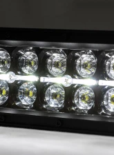 Rough Country 30 Inch Black Series LED Light Bar Curved Dual Row Cool White DRL                                     - 72930BD - Image 5