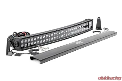 Rough Country 30 Inch Black Series LED Light Bar Curved Dual Row - 72930BL