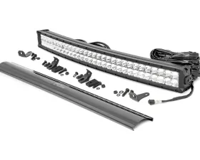 Rough Country 30 Inch Chrome Series LED Light Bar Curved Dual Row Cool White DRL