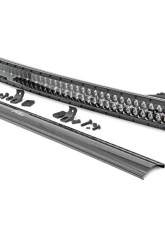 Rough Country 40 Inch Black Series LED Light Bar Curved Dual Row Cool White DRL                                     - 72940BD - Image 6
