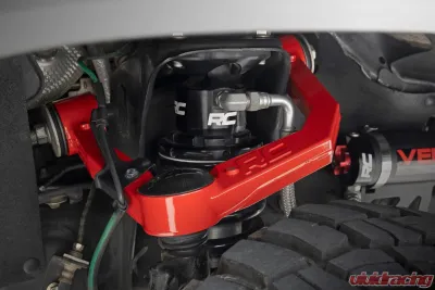 Rough Country Red Forged Upper Control Arms 3.5" Of Lift Toyota 4Runner 10-24 | Tacoma 05-23 - 74201ARED