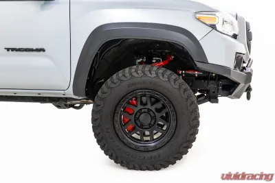 Rough Country Red Forged Upper Control Arms 3.5" Of Lift Toyota 4Runner 10-24 | Tacoma 05-23 - 74201ARED