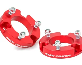 Rough Country 2 Inch Leveling Kit Aluminum Red