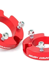 Rough Country 2" Leveling Kit Aluminum Red Toyota Tacoma 2WD | 4WD 2005-2023                                     - 744RED - Image 4