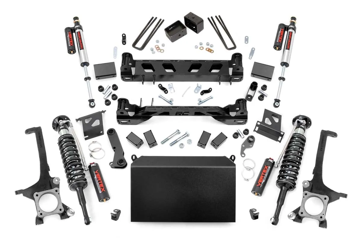 Rough Country 6" Lift Kit Vertex Adjustable Coilovers w/Vertex Adjustble Shocks Toyota Tundra 2WD 4WD 2007-2015 - 75450