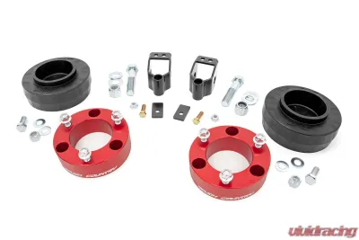 Rough Country 3" Lift Kit X-REAS RR Spacers Red Toyota 4Runner 4WD 2003-2009 - 762RED