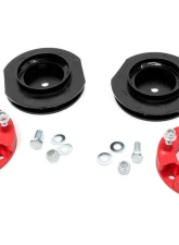 Rough Country 2 Inch Lift Kit Red Spacers for 2003-2009 Toyota 4Runner 4WD                                     - 763RED - Image 4