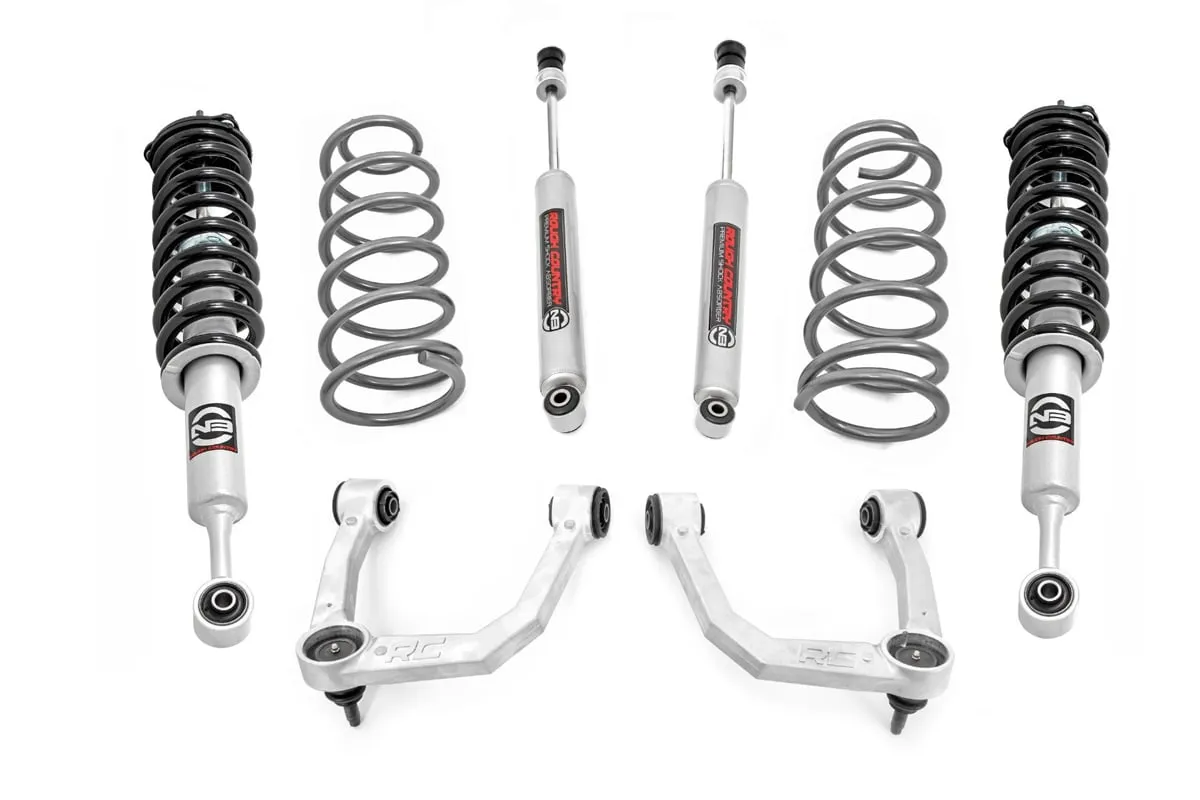 Rough Country 3" Lift Kit Upper Control Arms RR Coils N3 Struts Toyota 4Runner 10-24 - 76632