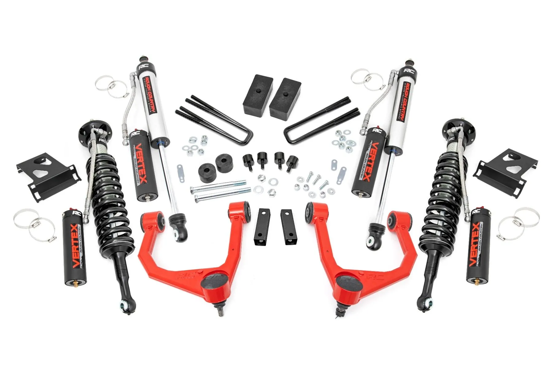 Rough Country 3.5" Lift Kit Vertex Toyota Tundra 4WD 2007-2021 - 76850RED