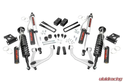 Rough Country 3.5" Lift Kit Vertex Adjustable Coilovers w/Vertex Adjustable Shocks Toyota Tundra 2WD 4WD 2007-2021 - 76850