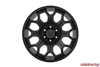 Rough Country 77 Series Wheel One-Piece Semi Gloss Black 20x9 6x135 0mm - 77200917