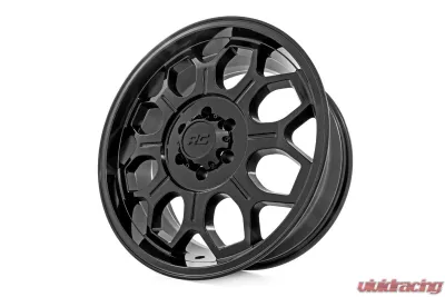 Rough Country 77 Series Wheel One-Piece Semi Gloss Black 20x9 6x135 0mm - 77200917