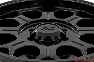 Rough Country 77 Series Wheel One-Piece Semi Gloss Black 20x9 6x135 0mm - 77200917