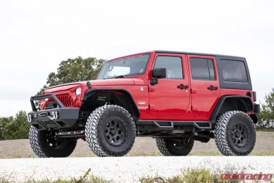 Rough Country 4" Lift Kit Long Arm 3.8L w/Premium N3 Jeep Wrangler JK Unlimited 2WD 4WD 2007-2011 - 78530A