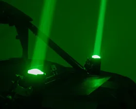 Rough Country Laser Whip Light Kit RGBW 1200 Lumens Pair