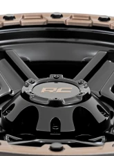 Rough Country 79 Series Wheel One-Piece Semi Gloss Black w/Bronze Ring 17x8.5 5x5 0mm                                     - 79170918 - Image 5