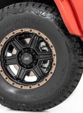 Rough Country 79 Series Wheel One-Piece Semi Gloss Black w/Bronze Ring 17x8.5 5x5 0mm                                     - 79170918 - Image 6