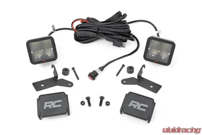 Rough Country LED Light Kit Hinge Mount 2" Spectrum Pair Jeep Gladiator JT | Wrangler JL 18-25 - 80052