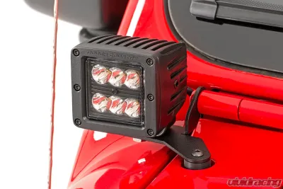 Rough Country LED Light Kit Hinge Mount 2" Spectrum Pair Jeep Gladiator JT | Wrangler JL 18-25 - 80052
