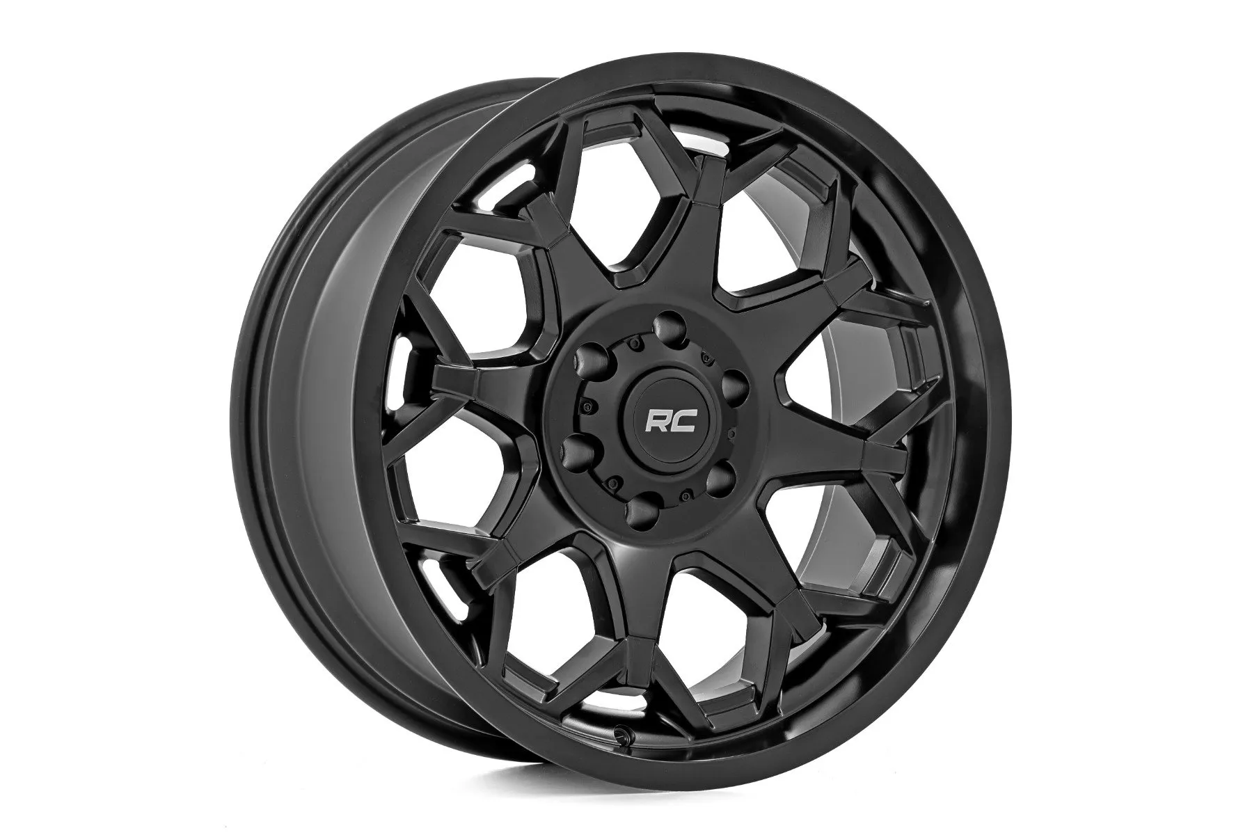 Rough Country 80 Series Wheel One-Piece Semi Gloss Black
