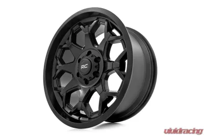 Rough Country 80 Series Wheel One-Piece Semi Gloss Black 20x10 8x170 -19mm - 80201811