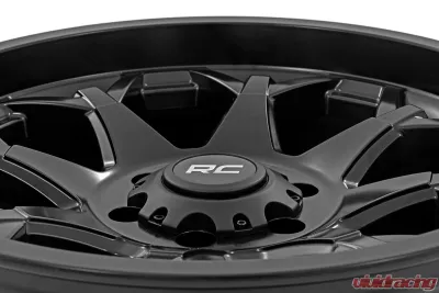 Rough Country 80 Series Wheel One-Piece Semi Gloss Black 20x10 8x170 -19mm - 80201811