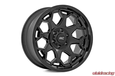 Rough Country 80 Series Wheel One-Piece Semi Gloss Black 20x10 6x135 -25mm - 80202417