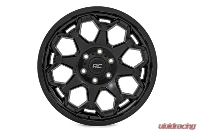 Rough Country 80 Series Wheel One-Piece Semi Gloss Black 20x10 6x135 -25mm - 80202417