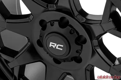 Rough Country 80 Series Wheel One-Piece Semi Gloss Black 20x10 6x135 -25mm - 80202417