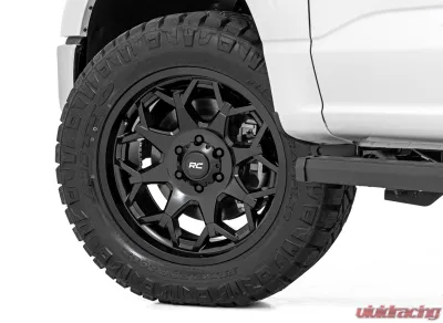Rough Country 80 Series Wheel One-Piece Semi Gloss Black 20x10 6x135 -25mm - 80202417