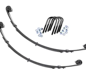 Rough Country Front Leaf Springs Military Wrap 4 inch Lift Pair