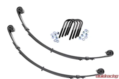 Rough Country Front Leaf Springs Military Wrap 4 inch Lift Pair - 8063Kit