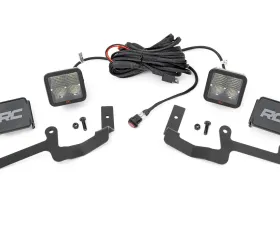 Rough Country LED Light Kit Ditch Mount 2" Spectrum Pair Spot Chevy Silverado 1500 19-24