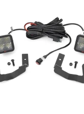 Rough Country LED Light Kit Ditch Mount 2" Spectrum Pair Spot Chevy Silverado 1500 19-24                                     - 80841 - Image 6