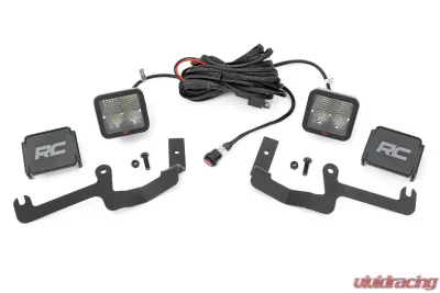 Rough Country LED Light Kit Ditch Mount 2" Spectrum Pair Spot Chevy Silverado 1500 19-24 - 80841
