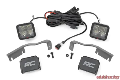 Rough Country LED Light Kit Ditch Mount 2" Spectrum Pair Spot Nissan Frontier 22-25 - 81064