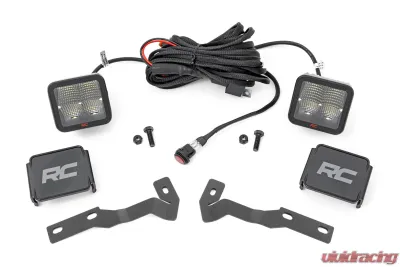 Rough Country LED Light Kit Ditch Mount 2" Spectrum Pair Spot Toyota Tacoma 16-23 - 81080