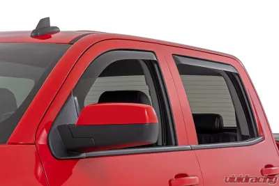 Rough Country Side Window Deflectors In Channel Rain Guard Chevy | GMC 1500 | 2500HD | 3500HD 2WD | 4WD - 811419