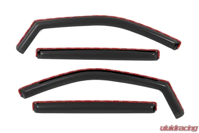 Rough Country Side Window Deflectors In Channel Rain Guard Chevy | GMC 1500 | 2500HD | 3500HD 19-25 & Classic - 811924