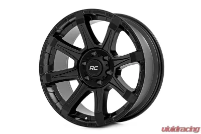 Rough Country 81 Series Wheel One-Piece Semi Gloss Black 20x9 6x135 0mm - 81200917