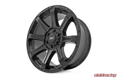 Rough Country 81 Series Wheel One-Piece Semi Gloss Black 20x9 6x135 0mm - 81200917