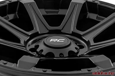 Rough Country 81 Series Wheel One-Piece Semi Gloss Black 20x9 6x135 0mm - 81200917