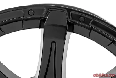 Rough Country 81 Series Wheel One-Piece Semi Gloss Black 20x9 5x150 +18 - 81201805