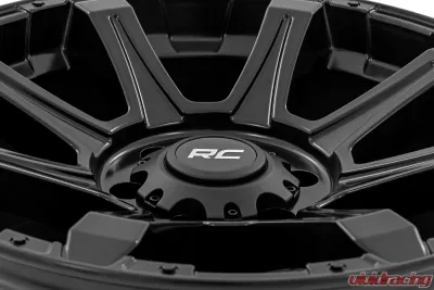 Rough Country 81 Series Wheel One-Piece Semi Gloss Black 20x9 5x150 +18 - 81201805