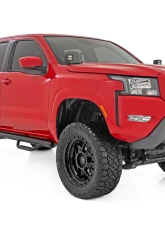 Rough Country Nerf Steps Cab Length for 2005-2024 Nissan Frontier Crew Cab, Textured Black                                     - 82001B - Image 2