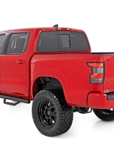 Rough Country Nerf Steps Cab Length for 2005-2024 Nissan Frontier Crew Cab, Textured Black                                     - 82001B - Image 3