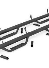 Rough Country Nerf Steps Cab Length for 2005-2024 Nissan Frontier Crew Cab, Textured Black                                     - 82001B - Image 4
