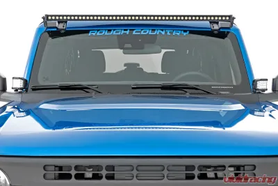 Rough Country LED Light Kit Upper Windshield 50" Spectrum Single Row Ford Bronco 21-25 - 82043