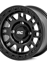 Rough Country 82 Series Wheel 14x7 4x156 +10mm Semi Gloss Black Aluminum                                     - 82140730 - Image 6